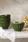 Anthropologie The Latte Stoneware Nut Bowls, Set Of 4: Amelie Edition
