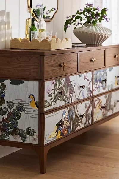 Anthropologie Ames Seven-drawer Dresser In Multi
