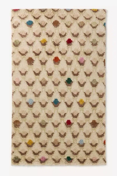 Anthropologie Amity Geometric Wool Shaggy Rug