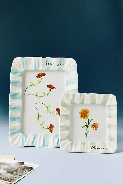 Anthropologie Amma Ruffle Frame In Multi
