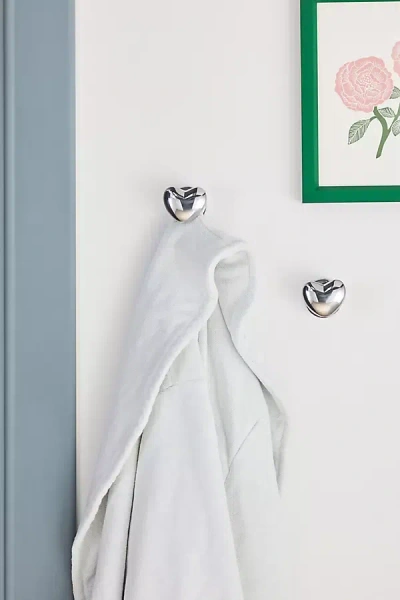Anthropologie Amor Heart Bath Hook In White