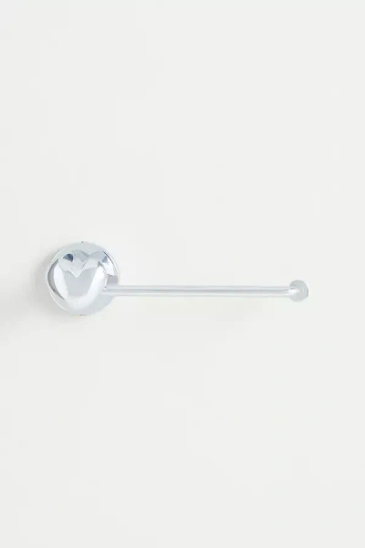 Anthropologie Amor Heart Toilet Paper Holder In Silver