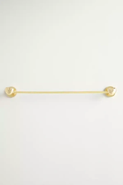 Anthropologie Amor Heart Towel Bar In Gold