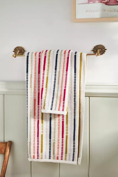 Anthropologie Andie Stripe Bath Towel Collection In Multi
