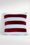 Anthropologie Andie Striped Cotton Velvet Pillow In Multi