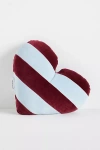 Anthropologie Andie Velvet Heart-shaped Cushion