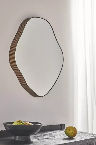 Anthropologie Andy Wall Mirror In Brown