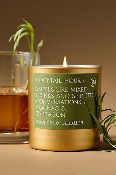Anthropologie Anecdote Gourmand Cocktail Hour Glass Candle In Green