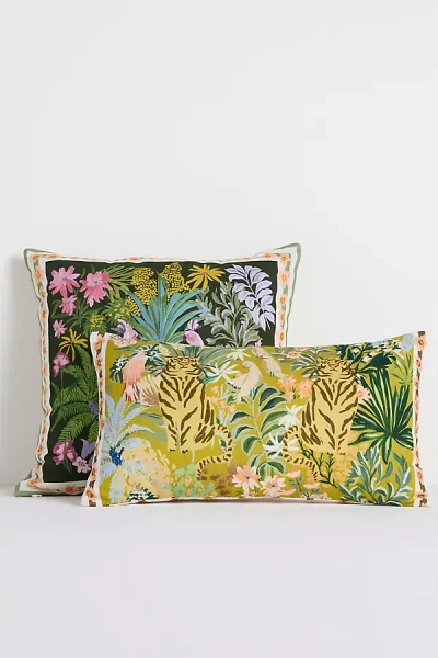 Anthropologie Anela Cotton Printed Animal Pillows In Multi