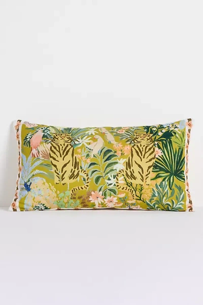 Anthropologie Anela Cotton Printed Animal Pillows In Multi