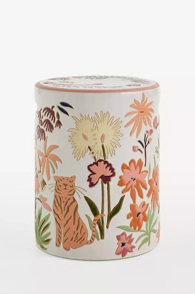 Anthropologie Anela Indoor/outdoor Ceramic Side Table In White