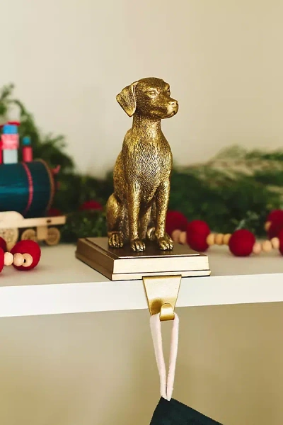 Anthropologie Animal Icon Retriever Stocking Holder In Multi