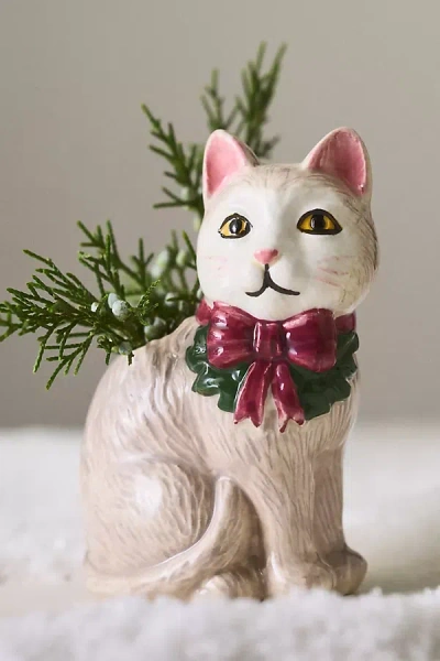 Anthropologie Animal Stoneware Vase In Multi