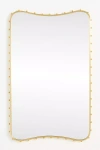 Anthropologie Anita Beaded Brass Mirror