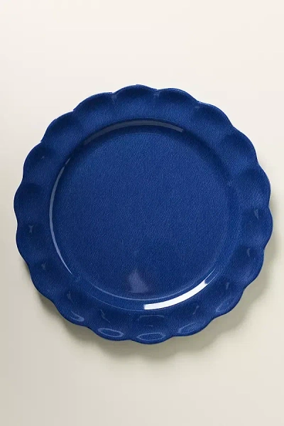 Anthropologie Annette Melamine Dinner Plates, Set Of 4 In Blue