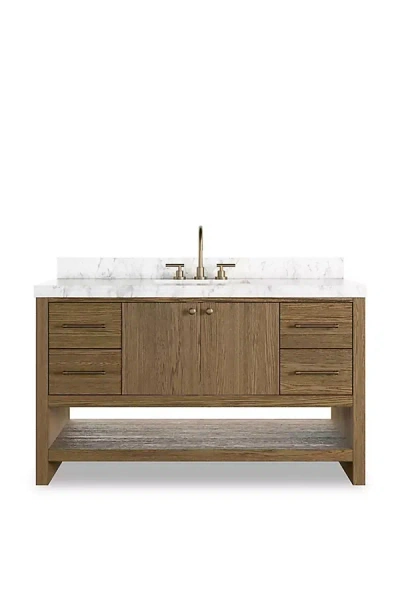 Anthropologie Anthem Single Extra-wide Bathroom Vanity In Brown