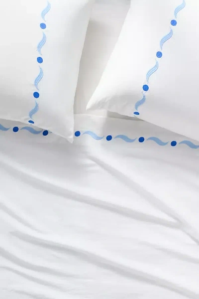 Anthropologie Anya Organic Cotton Embroidered Sheet Set