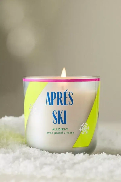 Anthropologie Après Ski Fruity Icewood Berry Boxed Glass Candle In White