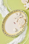 Anthropologie Après Ski Handpainted Stoneware Platter In White