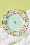 Anthropologie Apres Ski Stoneware Dessert Plate In Green