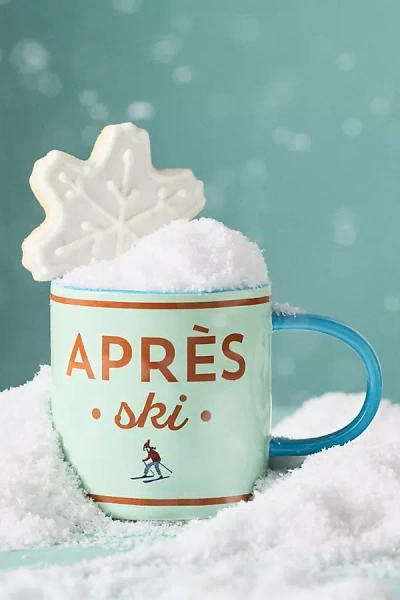 Anthropologie Apres Ski Stoneware Mug In Green