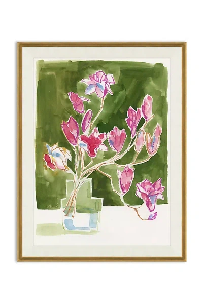 Anthropologie Aquarelle Iv Wall Art In Pink