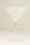 Anthropologie Arabesque Martini Glass In Transparent