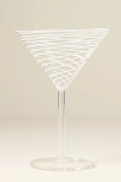 Anthropologie Arabesque Martini Glass In Transparent
