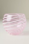 Anthropologie Arabesque Stemless Wine Glass In Pink