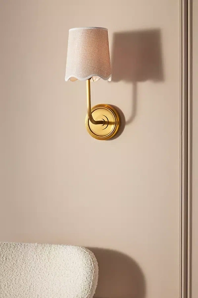 Anthropologie Coastal Scalloped Sconce