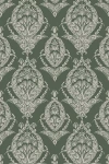 Anthropologie Arlie Botanical Damask Wallpaper In Green