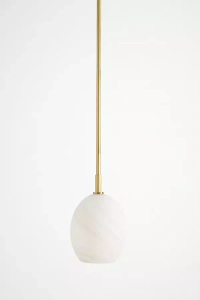 Anthropologie Artemis Alabaster Single Pendant In White