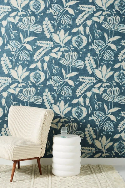 Anthropologie Kauai Botanical Wallpaper In Blue