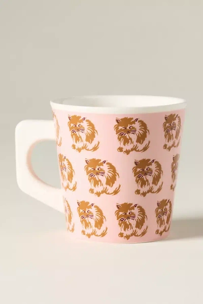 Anthropologie Ashe Stoneware Mug In Pink