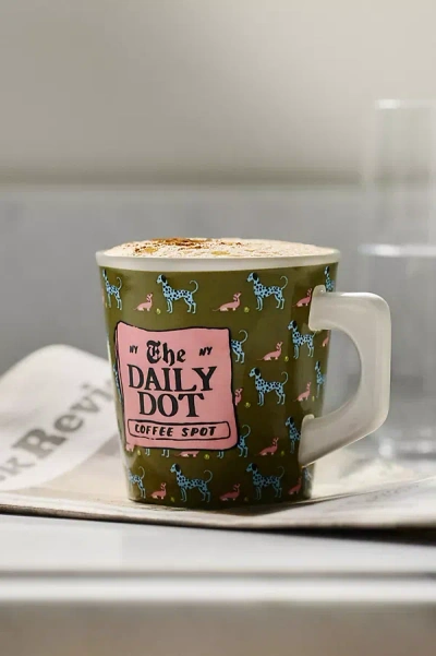 Anthropologie Ashe Stoneware Mug In Green
