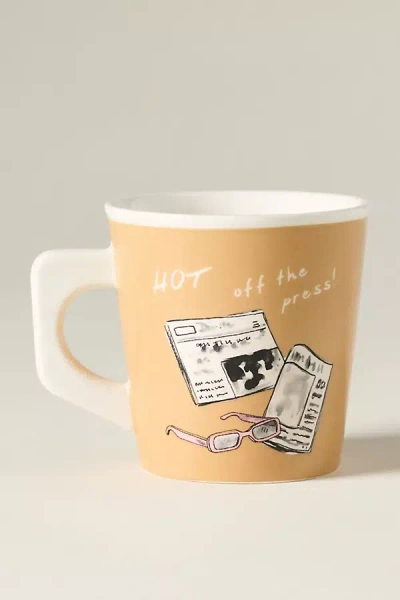 Anthropologie Ashe Stoneware Mug In Neutral
