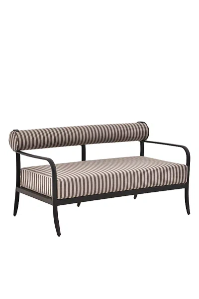Anthropologie Ashley Childers Antibes Indoor/outdoor Loveseat In Brown