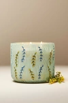 Anthropologie Astrid Fresh Azure Coastline Glass Candle