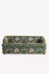 Anthropologie Athena Jylin Jacquard Sleeper Sofa In Green