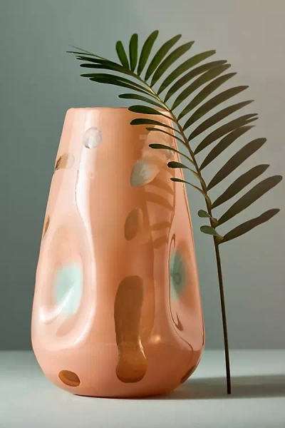 Anthropologie Aura Glass Vase In Neutral