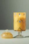 ANTHROPOLOGIE AURORA FRUITY POMEGRANATE CIDER ETCHED GLASS CANDLE