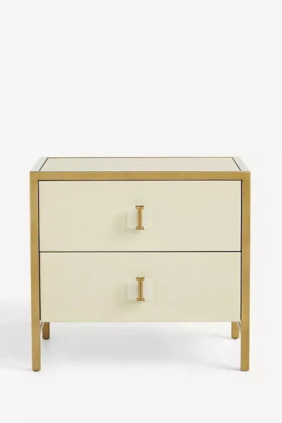 Anthropologie Autumn Nightstand In White