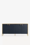 Anthropologie Autumn Rectangular 72" Shagreen Sideboard In Blue