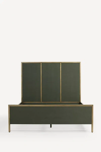 Anthropologie Autumn Shagreen Bed In Green