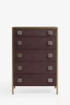 Anthropologie Autumn Shagreen Five-drawer Dresser In Brown