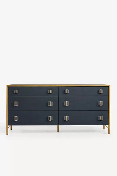 Anthropologie Autumn Six-drawer Dresser In Blue