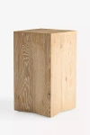 Anthropologie Ava Oak Side Table In Brown