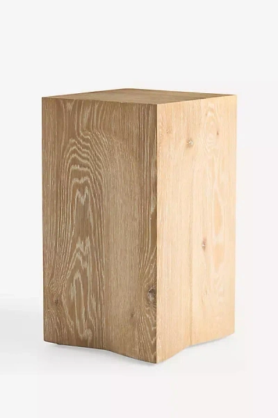 Anthropologie Ava Oak Side Table