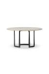 Anthropologie Axtell Lunar Marble Small Coffee Table In Black