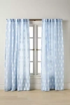 Anthropologie Azia Cotton Clipped Jacquard Curtain